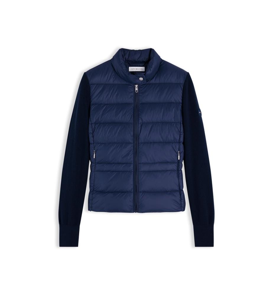 Lw Down-Strickjacke aus Mischgewebe – Dunkelblau