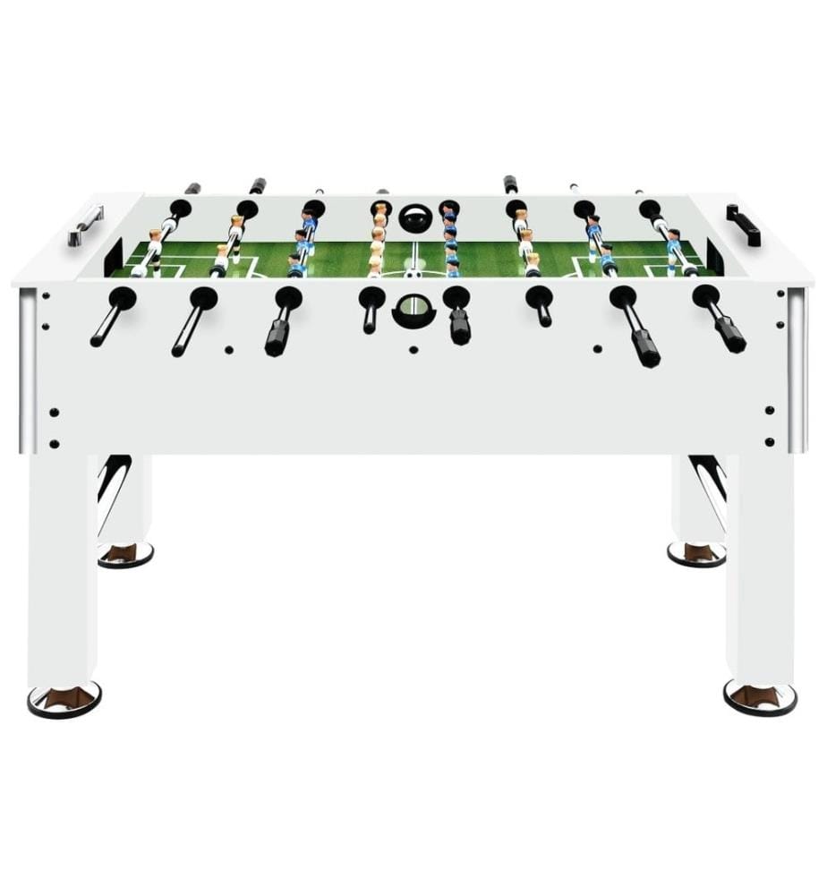 Futbolín De Acero Y MDF – Mesa De 140x74.5x87.5 Cm Con 22 Jugadores, 2 Balones Y Marcadores, Ideal Para Familia Y Amigos