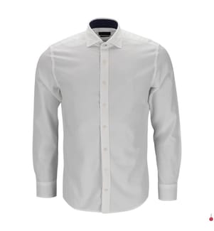 Camicia di flanella Multi - Bianco