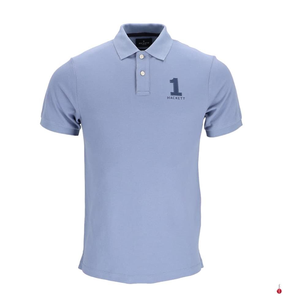 Polo New Classic Logo - Azzurro