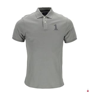 Polo New Classic Logo - Grigio