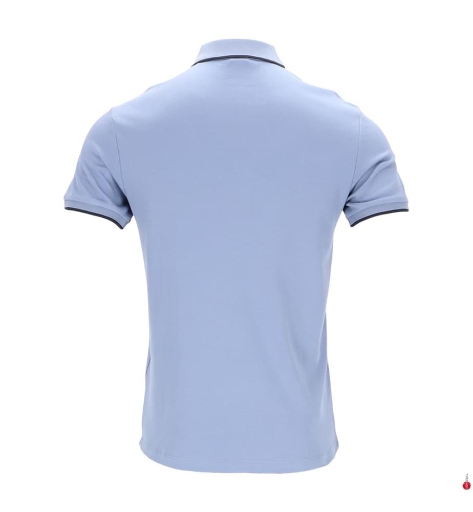 Polo a maniche corte regular fit - Azzurro