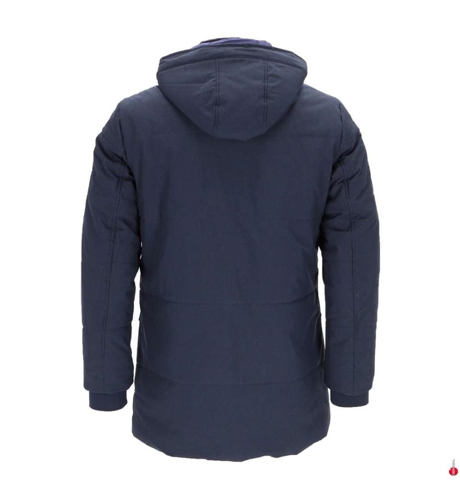 Piumino lungo trapuntato - Blu navy