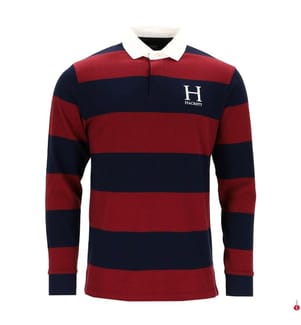 Heritage rugby polo shirt – Bordeaux red