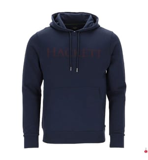 Kapuzenpullover mit „Heritage“-Aufdruck – Marineblau