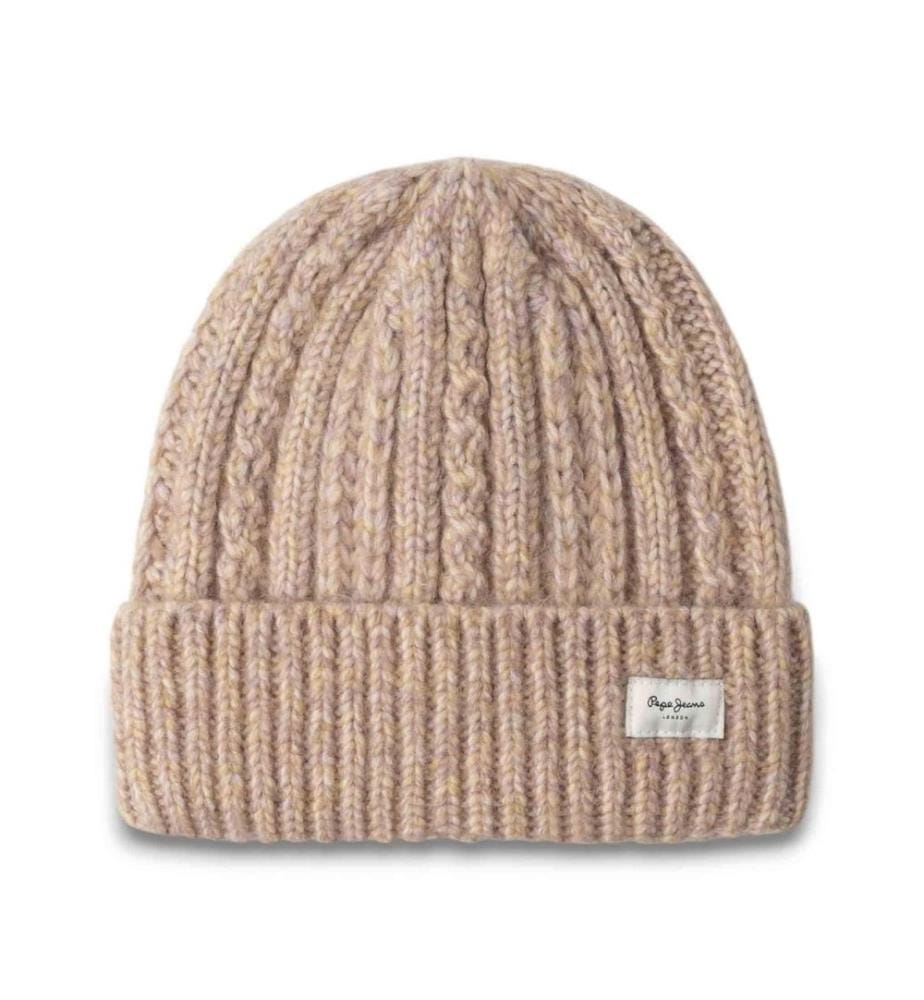 Bonnet en maille - Rose Pâle