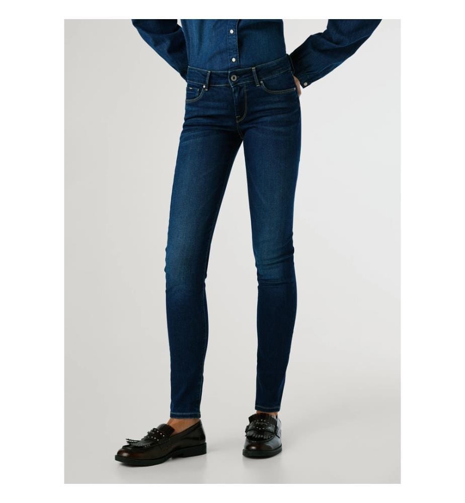 Jean Soho Slim Fit a vita media - Blu scuro