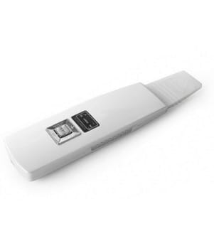 Ultrasonic scalpel massager, beauty instrument for blackhead suction and skin cleansing Ions - White