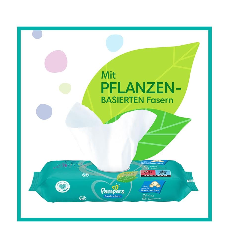 Fresh Clean - 15 packs of 80 wipes (1200 wipes total)