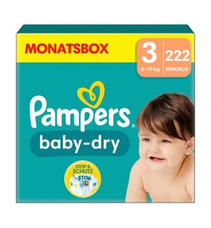 Baby-Dry - Size 3 (6-10 kg) - Set of 222 diapers