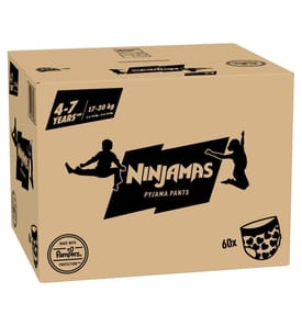 Pyjama Pants 4-7 Jahre alt Mädchen (17-30 kg) - Packung mit 60 Windeln