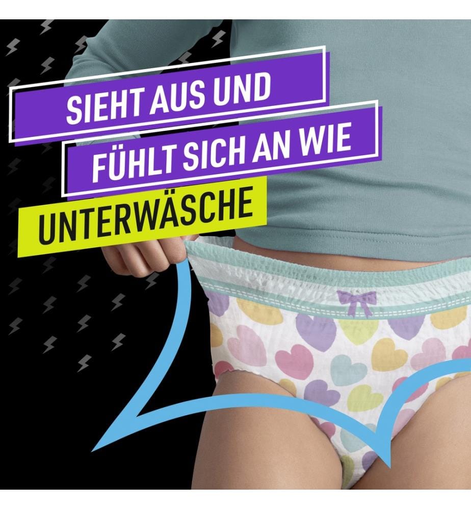 Pantaloni del pigiama 8-12 anni Ragazze (da 27 a 43 kg) - Confezione da 54 pannolini