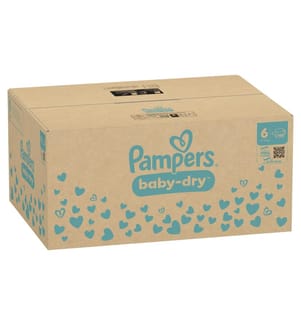 Baby Dry Diapers Size 6 Extra Large (13-18 kg) - Set of 188 diapers