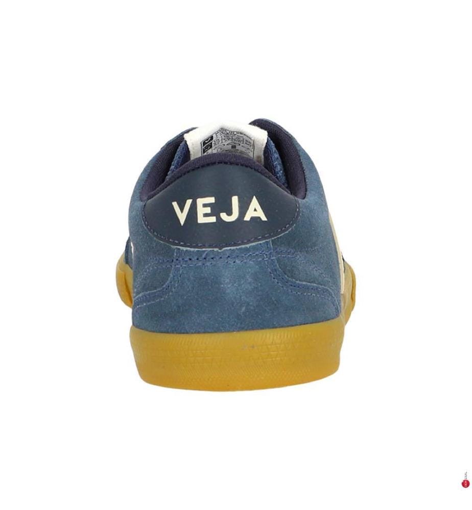 Leather and suede volleyball sneakers - California Pierre Natural uppers