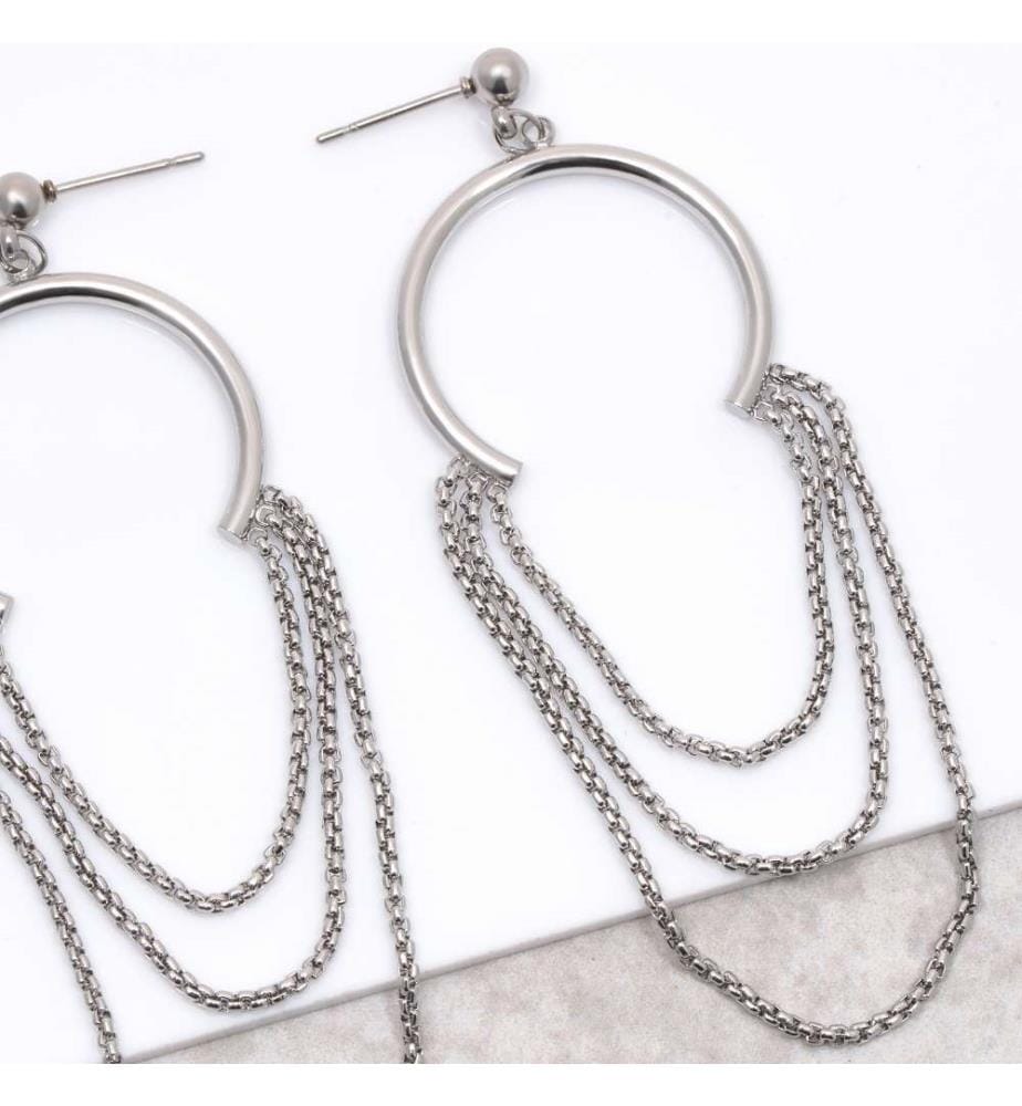 Carolina Earrings - Silver