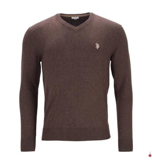 Aden V-Neck Sweater - Bordeaux
