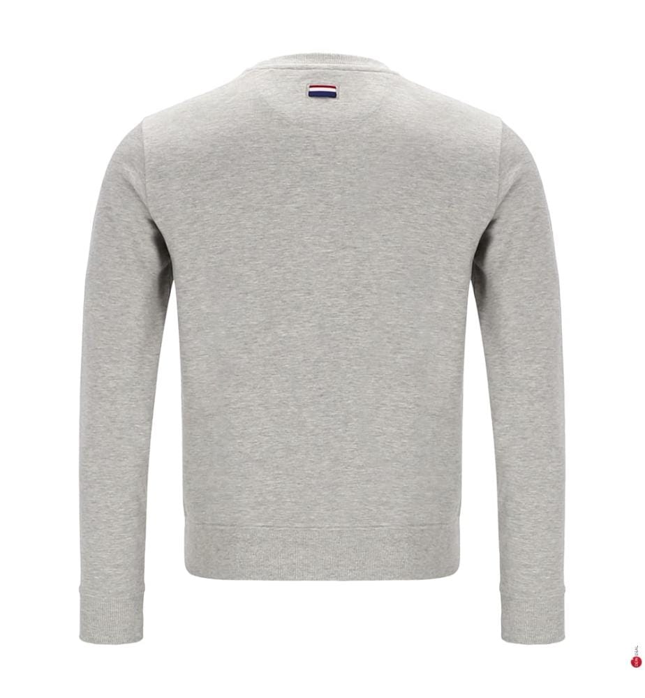Sweatshirt mit Logo – Grau meliert