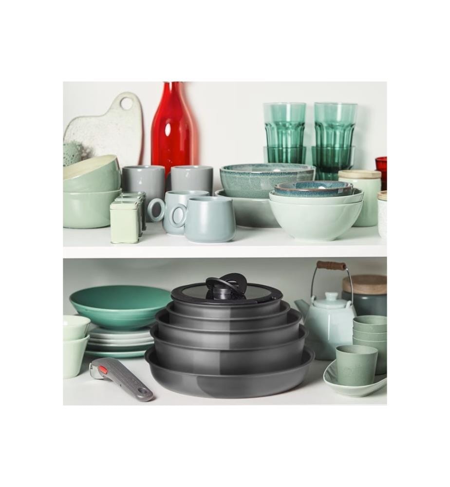 Set di Pentole Ingenio Renew da 11 Pezzi - Nero