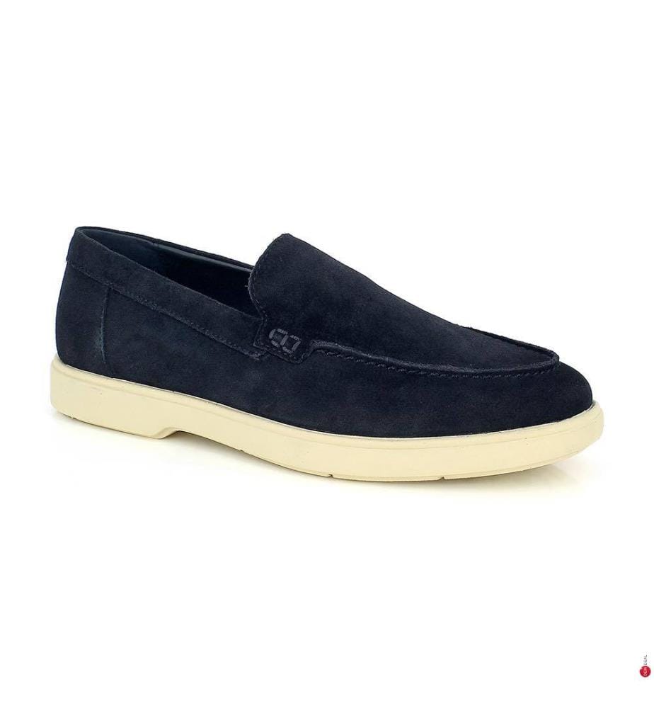 Mocassins Spherica - Marine et Crème