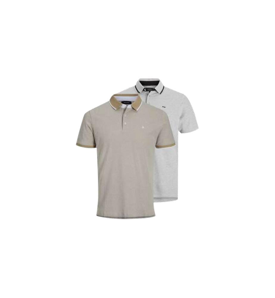Pack of 2 Polos - Beige and Grey