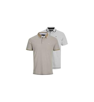 Pack of 2 Polos - Beige and Grey