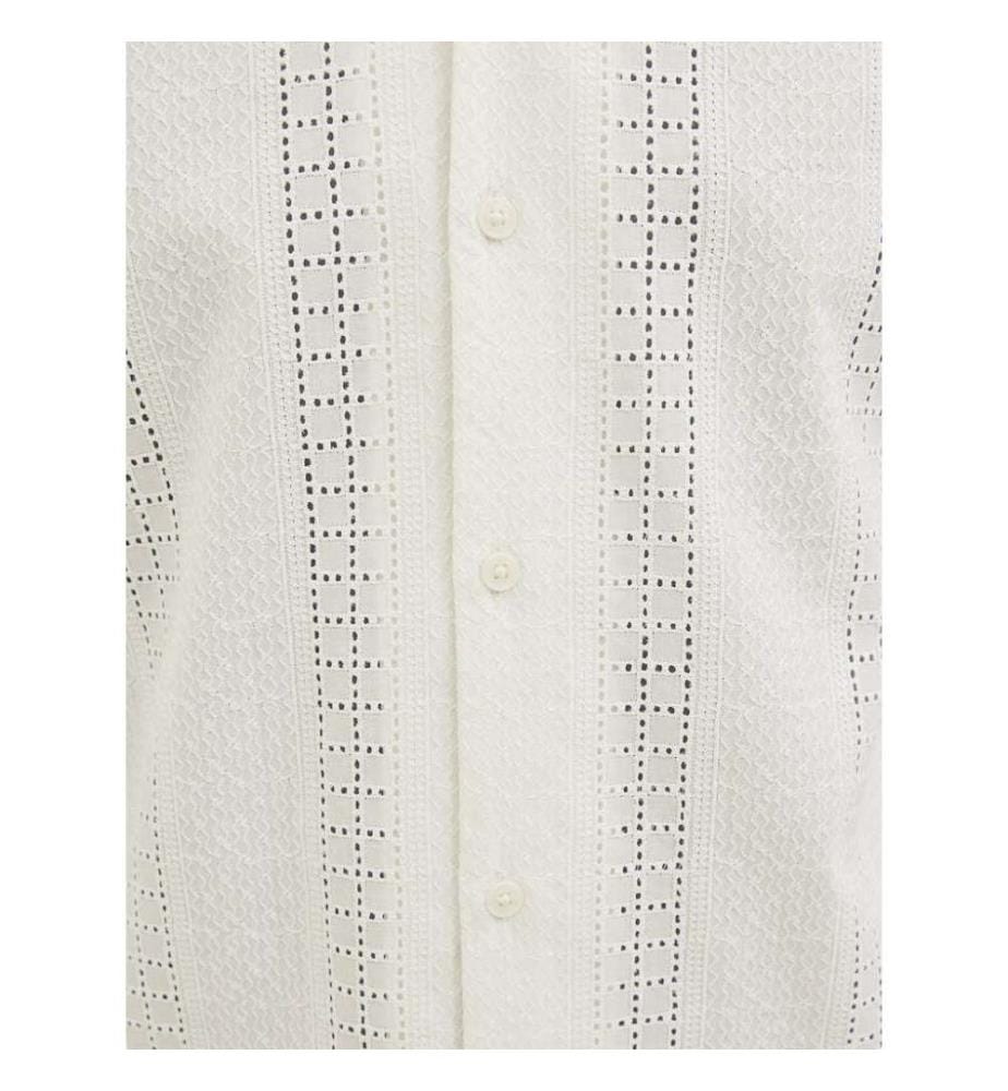 Camicia Luke Anglaise Resort - Bianco