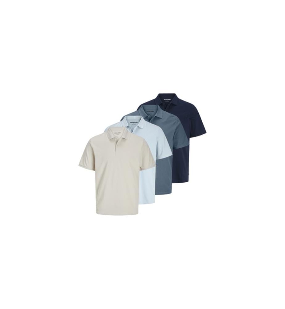 Set of 4 Kana Regular Fit Polo Shirts - Multicolor