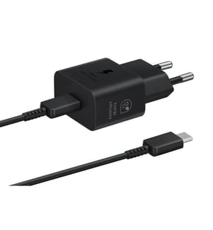 25W PD Power Adapter Black (With Cable)