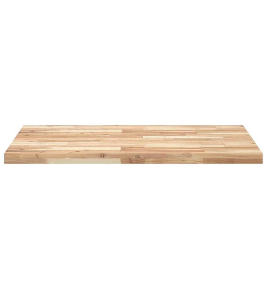 Dessus de bureau non traité 80x70x4 cm bois d'acacia massif