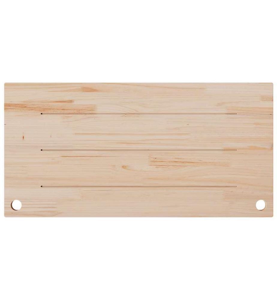 Dessus de bureau blanc 100x60x2,5 cm bois massif de pin