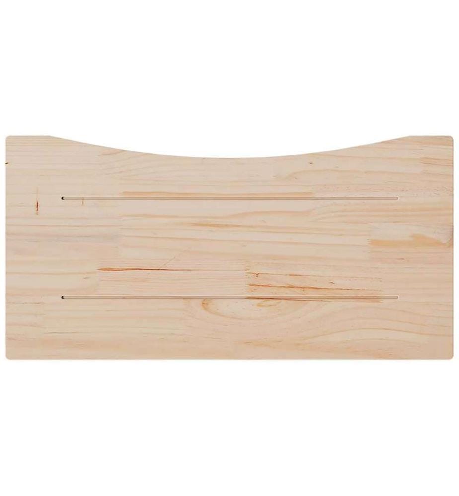 Dessus de bureau blanc 80x40x2,5 cm bois massif de pin