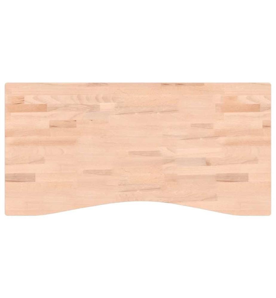 Dessus de bureau 100x(45-50)x4 cm bois massif de hêtre