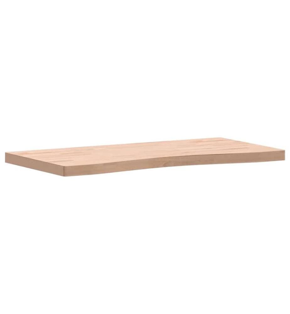 Dessus de bureau 100x(45-50)x4 cm bois massif de hêtre