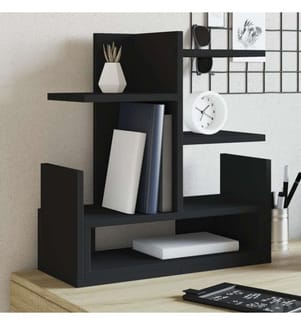 Schreibtisch-Organizer Schwarz 49x20x52,5 cm Holzwerkstoff