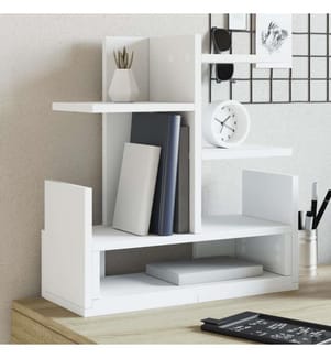 Schreibtisch-Organizer Weiss 49x20x52,5 cm Holzwerkstoff