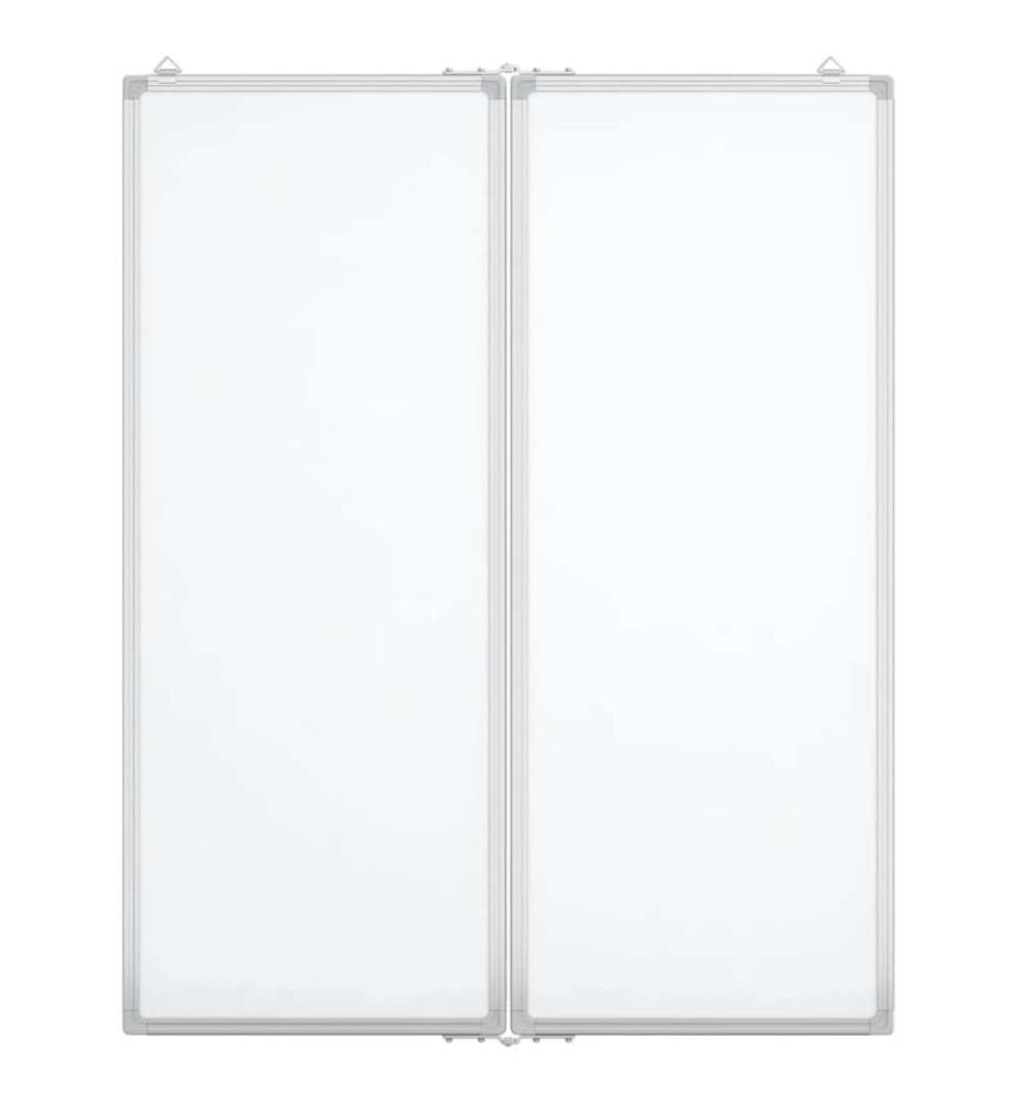 Magnetisches Whiteboard Klappbar 80x100x1,7 cm Aluminium