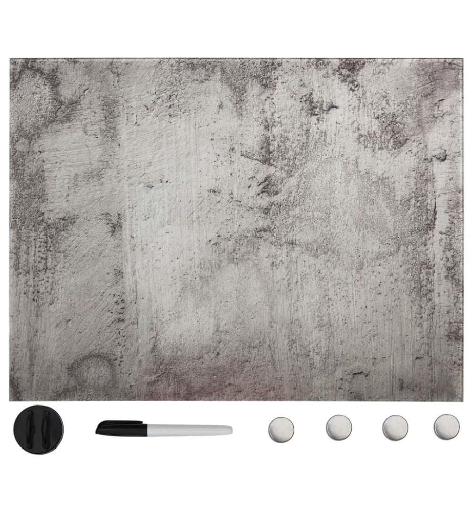 Tableau noir magnétique mural Verre 80x60 cm