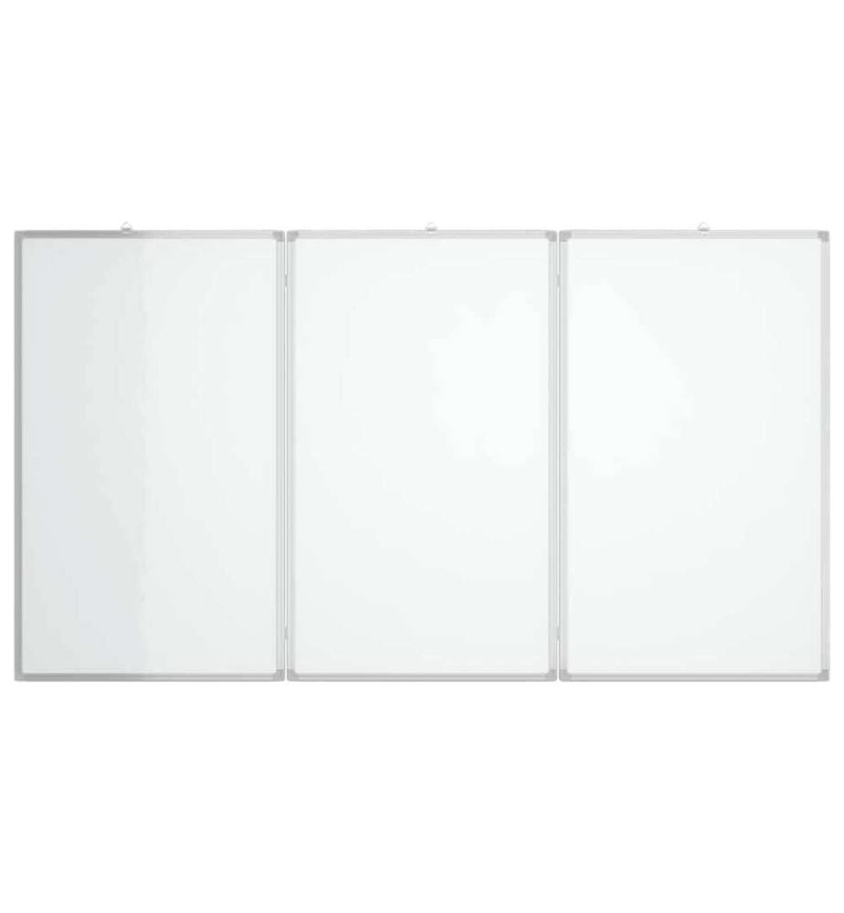 Magnetisches Whiteboard Klappbar 120x80x1,7 cm Aluminium