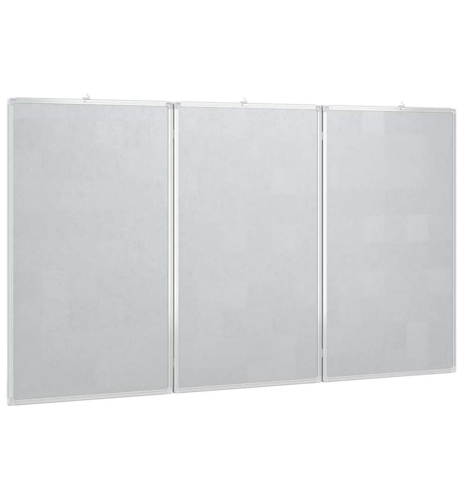 Magnetisches Whiteboard Klappbar 150x80x1,7 cm Aluminium