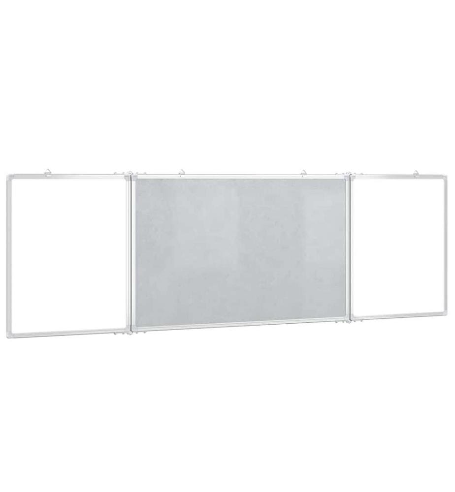 Magnetisches Whiteboard Klappbar 200x60x1,7 cm Aluminium