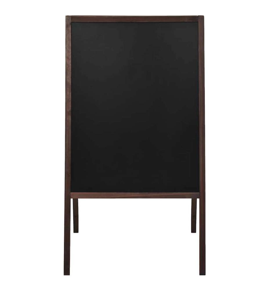 Tableau noir double face Bois de cèdre Autoportant 60x80 cm