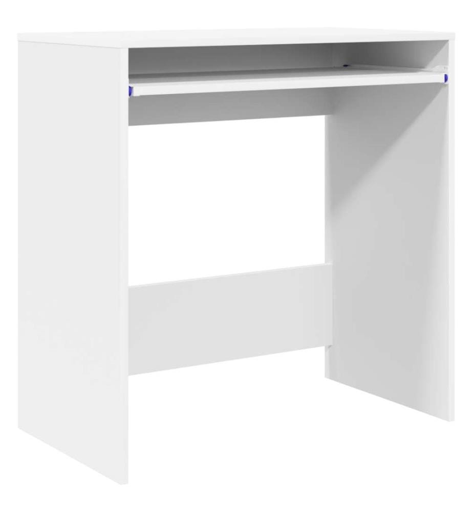 Bureau d'ordinateur Blanc Bois d'ingénierie Compact Organisateurs