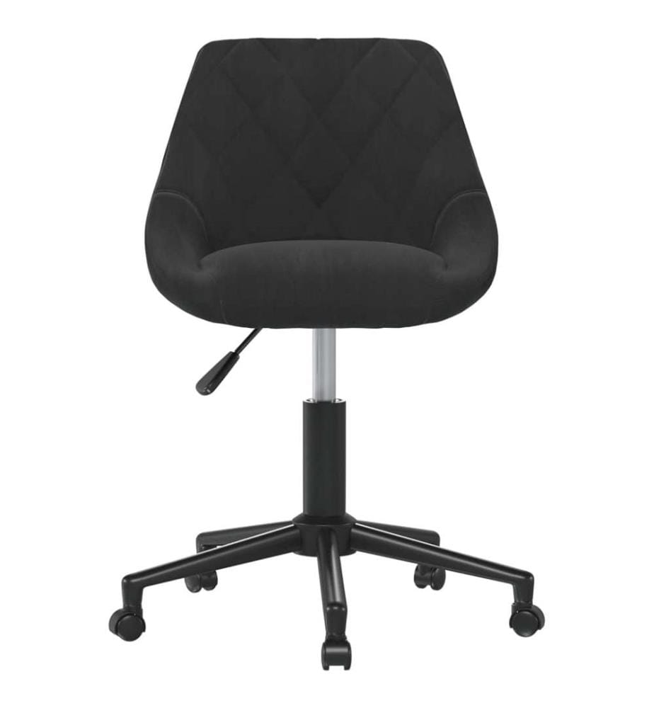 Bürostuhl Drehbar Schwarz Samt