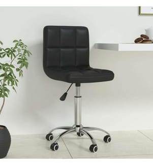 Bürostuhl Drehbar Schwarz Kunstleder