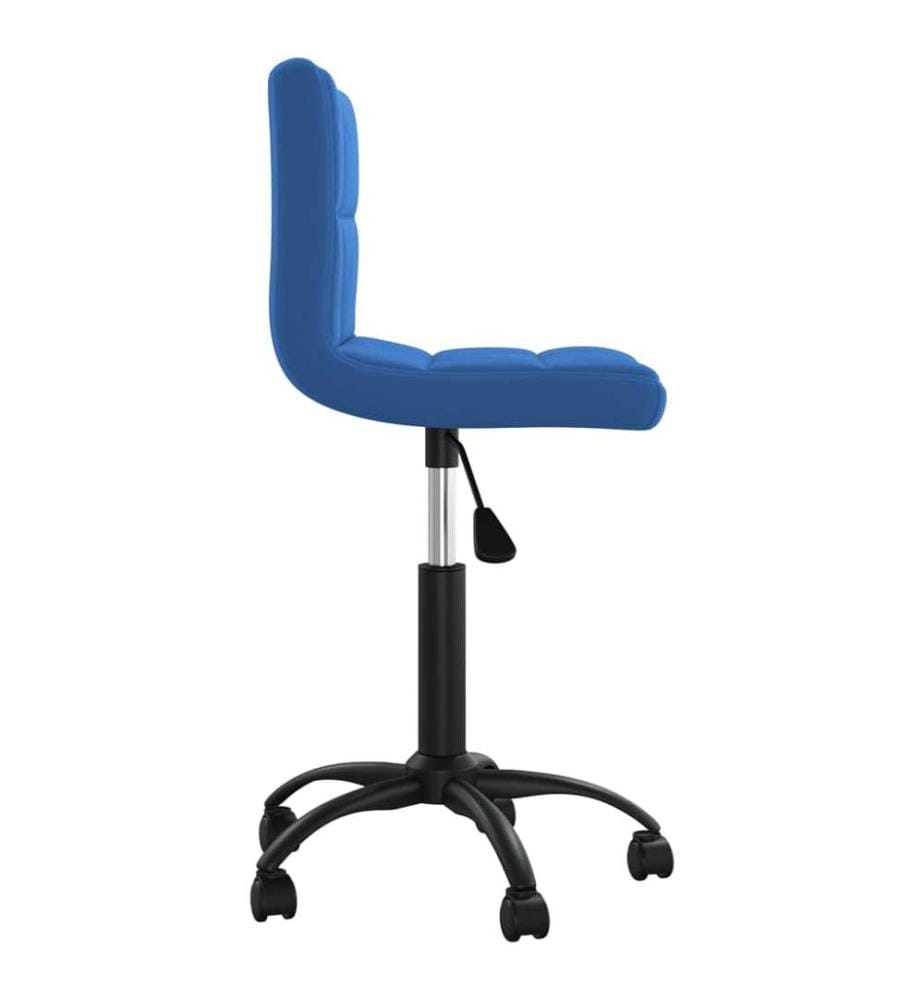 Bürostuhl Drehbar Blau Samt