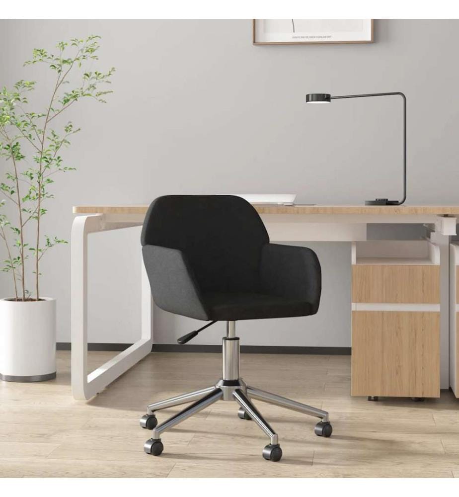 Bürostuhl Drehbar Schwarz Stoff
