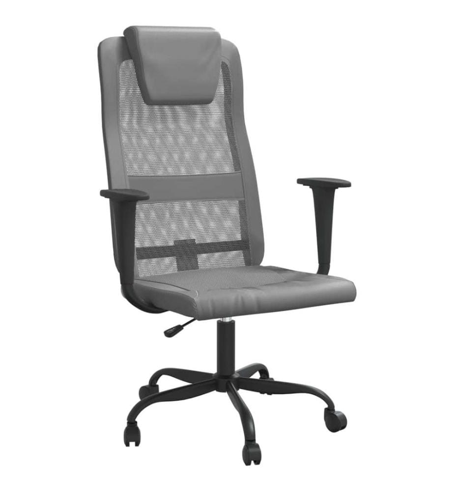 Chaise de bureau réglable en hauteur gris