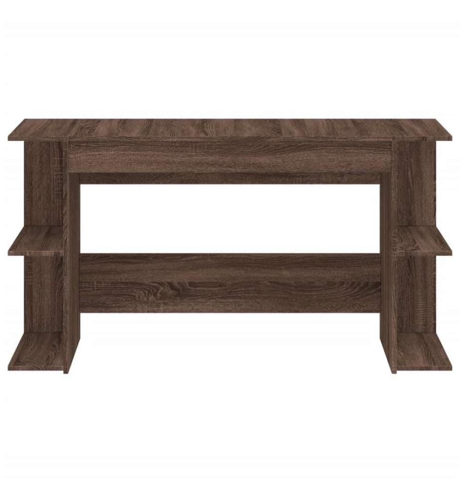 Schreibtisch Braun Eichen-Optik 140x50x75 cm Holzwerkstoff