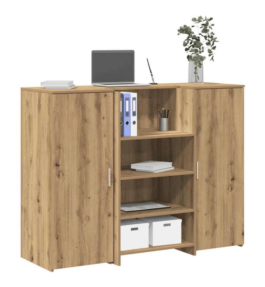 Empfangstheke Artisan-Eiche 135x50x103,5 cm Holzwerkstoff