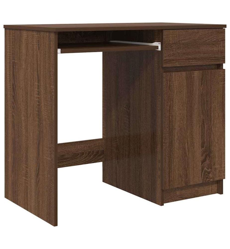 Schreibtisch Braun Eichen-Optik 86x49x76 cm Holzwerkstoff